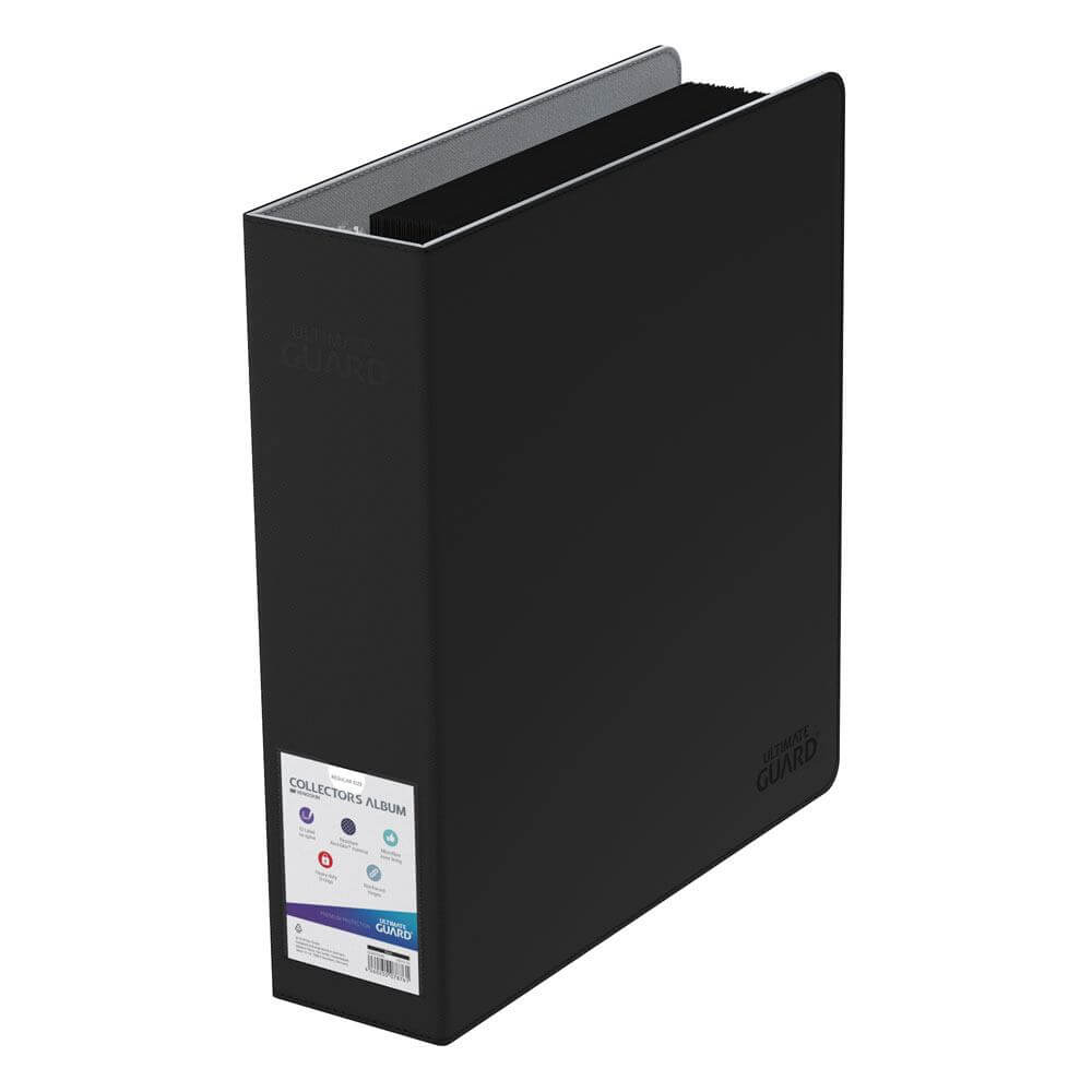 Accessoires Premium 3-ring card album with XenoSkin cover and reinforced 70 mm D-rings for standard-sized 18-pocket-pages. Designed with a clear indexing slot on the spine for easy organization (label included).- ID-Label on spine- Resistant XenoSkin mate