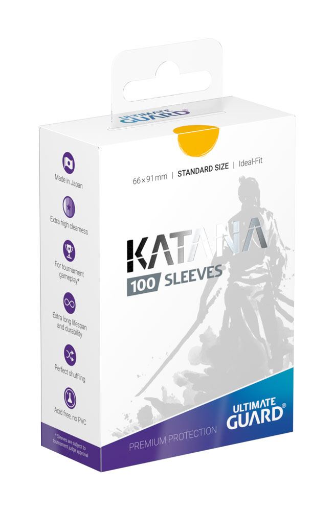 Ultimate Guard Katana Sleeves Standard Size Yellow (100 stuks)