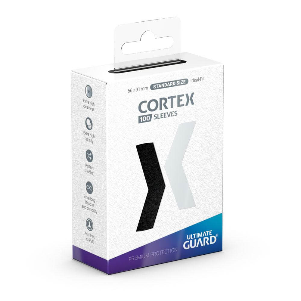 Accessoires Ultimate Guard CORTEX sleeves are a perfect choice for all TCG brain athletes!Designed for your daily use, Ultimate Guard CORTEX sleeves combine precision engineering and high-quality materials with an additional focus on value.Meant as an eve