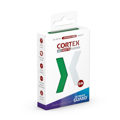 Ultimate Guard Cortex Sleeves Format Japonais Vert Mat (60)