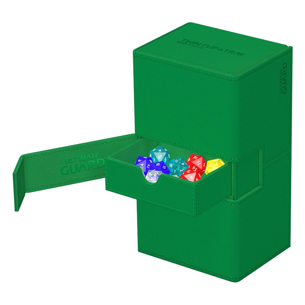 Accessoires One box, two card decks, and additional accessory tray: Our Twin Flip'n'Tray 200+ offers all the features a great deck box needs. Doubling the size of our classic Flip'n'Tray 100+, this box is the big sibling everyone is looking for. The Twin