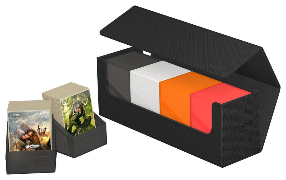 Accessoires Our Arkhive 400+ deck case has proven an excellent choice for storing and carrying large numbers of cards and/or multiple cases. Pair it with our Boulders and Deck Cases; store more than 175 Toploaders; or give your cube the home it deserves.S