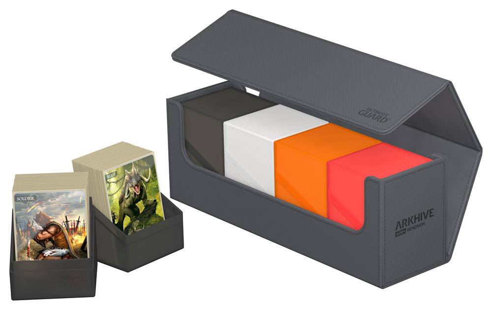 Accessoires Our Arkhive 400+ deck case has proven an excellent choice for storing and carrying large numbers of cards and/or multiple cases. Pair it with our Boulders and Deck Cases; store more than 175 Toploaders; or give your cube the home it deserves.S