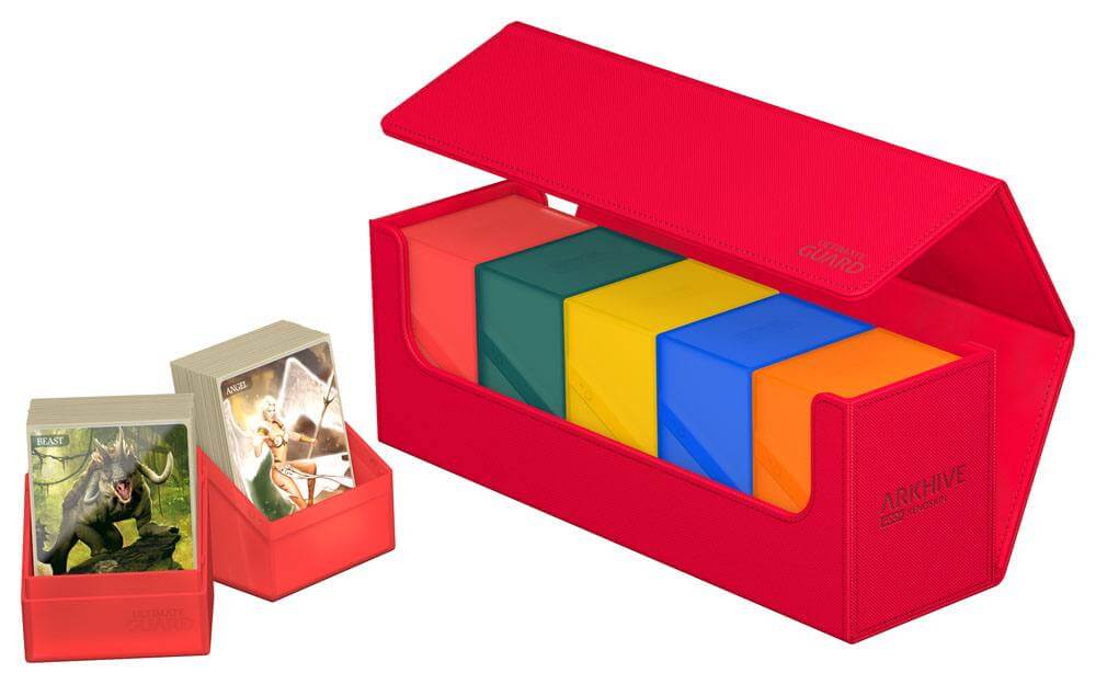 Accessoires Our Arkhive 400+ deck case has proven an excellent choice for storing and carrying large numbers of cards and/or multiple cases. Pair it with our Boulders and Deck Cases; store more than 175 Toploaders; or give your cube the home it deserves.S