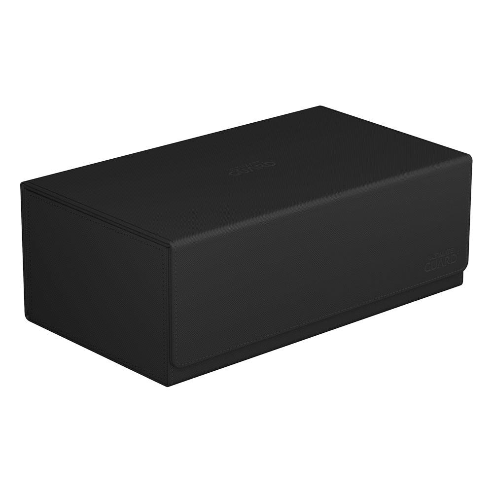 Accessoires Double your storage with our Arkhive 800+! This box offers space for more than 800 double-sleeved cards in standard size, can hold 350 Toploaders, or its two rows can simply be filled with a selection of your favorite deck boxes and cases. Its