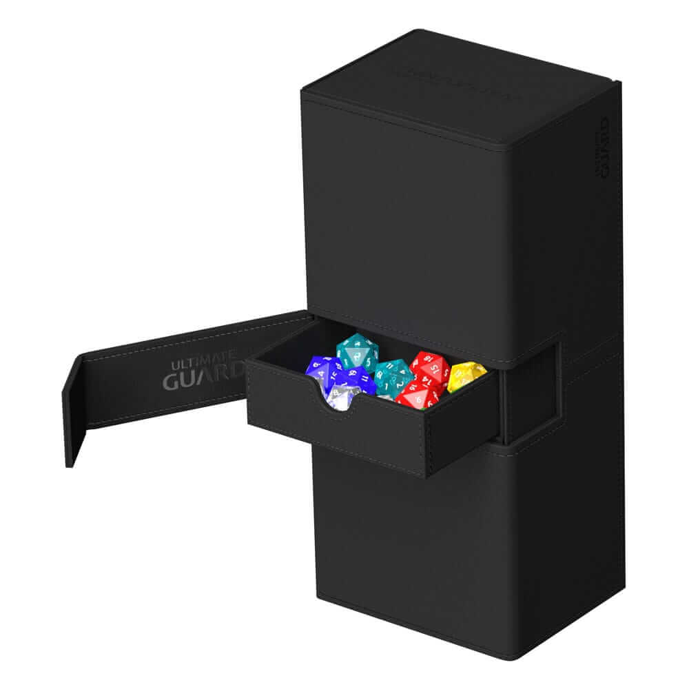Accessoires Twice the room for big decks!The same Twin Flip'n'Tray you already know, but bigger! Specially designed for Commander/EDH** decks, the 2022 Exclusive Twin Flip'n'Tray 266+ has room for all kinds of large and regular decks in double or single s