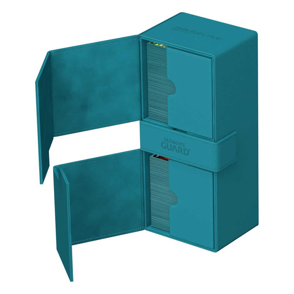 Accessoires Twice the room for big decks!The same Twin Flip'n'Tray you already know, but bigger! Specially designed for Commander/EDH** decks, the 2022 Exclusive Twin Flip'n'Tray 266+ has room for all kinds of large and regular decks in double or single s