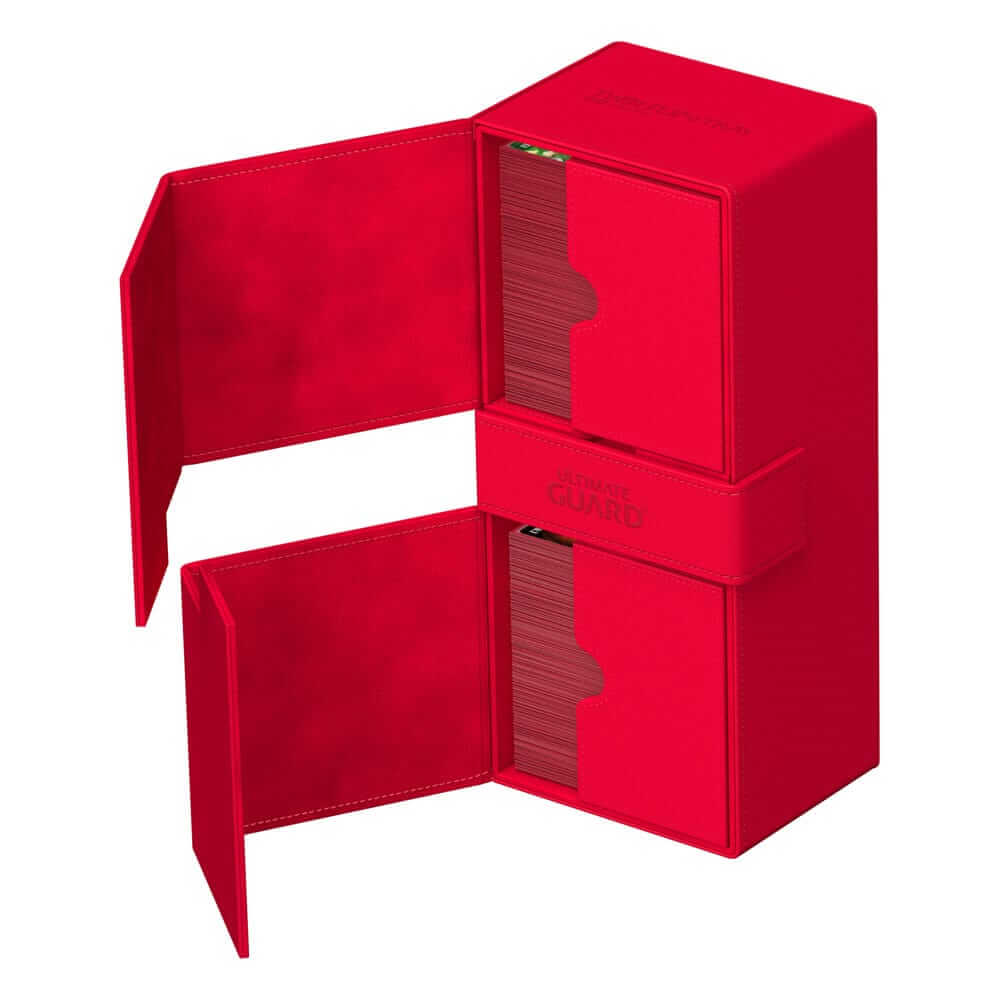 Accessoires Twice the room for big decks!The same Twin Flip'n'Tray you already know, but bigger! Specially designed for Commander/EDH** decks, the 2022 Exclusive Twin Flip'n'Tray 266+ has room for all kinds of large and regular decks in double or single s