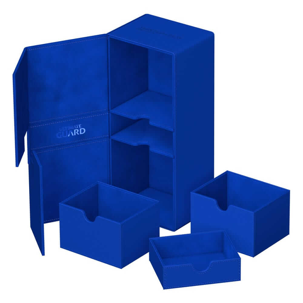 Accessoires Twice the room for big decks!The same Twin Flip'n'Tray you already know, but bigger! Specially designed for Commander/EDH** decks, the 2022 Exclusive Twin Flip'n'Tray 266+ has room for all kinds of large and regular decks in double or single s