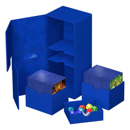 Accessoires Twice the room for big decks!The same Twin Flip'n'Tray you already know, but bigger! Specially designed for Commander/EDH** decks, the 2022 Exclusive Twin Flip'n'Tray 266+ has room for all kinds of large and regular decks in double or single s