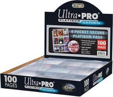 Accessoires 9-Pocket Secure Platinum Hologram Pages voor in een ringband. Bevat 100 stuks.