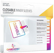Accessoires Deze Inner Sleeves van GameGenic zijn hersluitbaar. Geschikt voor kaarten met afmetingen tot maximaal 63 x 88 mm.