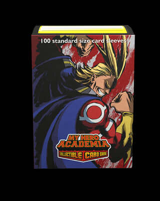 Accessoires It's fine now. Why? Because All Might flex sleeves have arrived! Go beyond with these My Hero Academia sleeves! Plus ultra!Textured matte back with All Might artwork and clear front.JASCO license sleeves are made with the same 'Tough as Scales