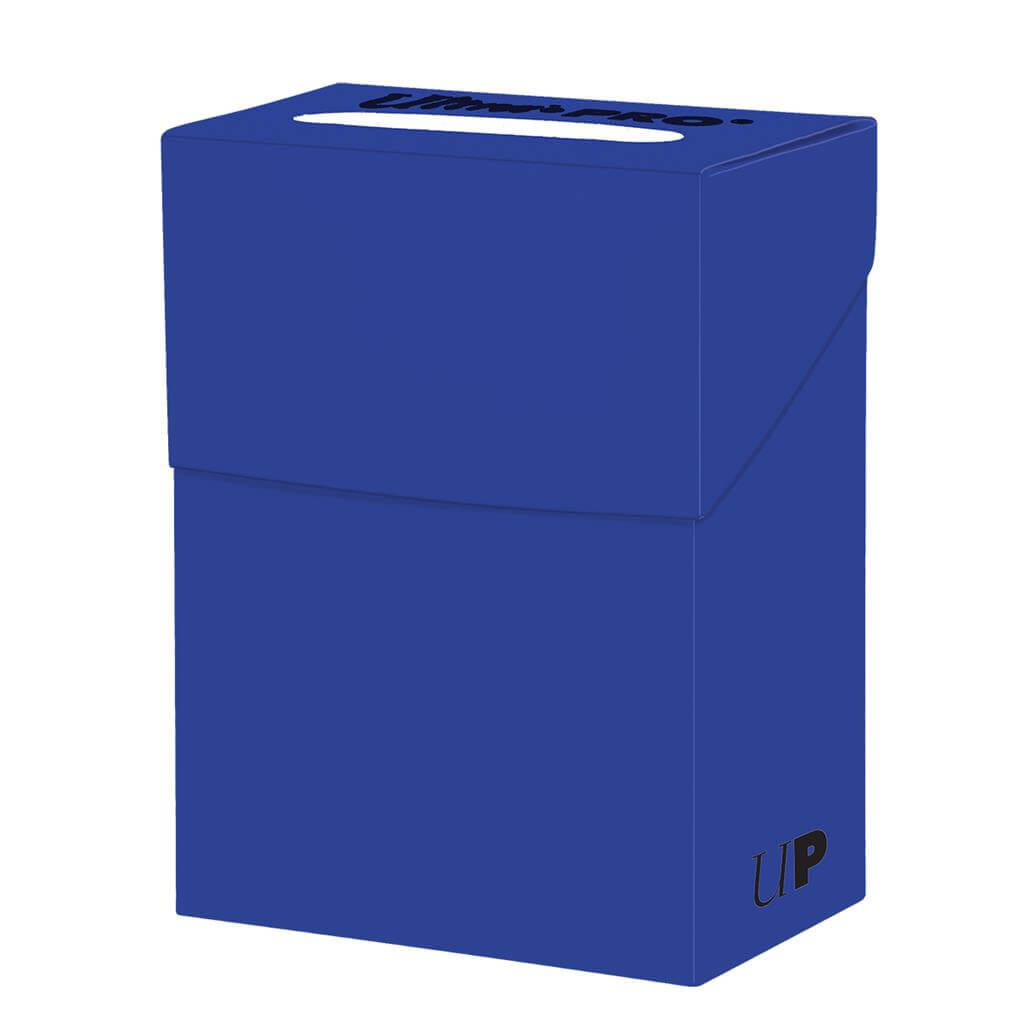 Accessoires Blauwe, standaard deckbox voor het veilig bewaren en vervoeren van je speelkaarten.