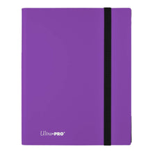 Accessoires 9-pocket Royal Purple PRO-Binder with embossed middle black web material gives cards a classic framed look. Side loading pocket design to prevent cards from easily falling out. Elastic strap holds the binder shut when not in use. All materials