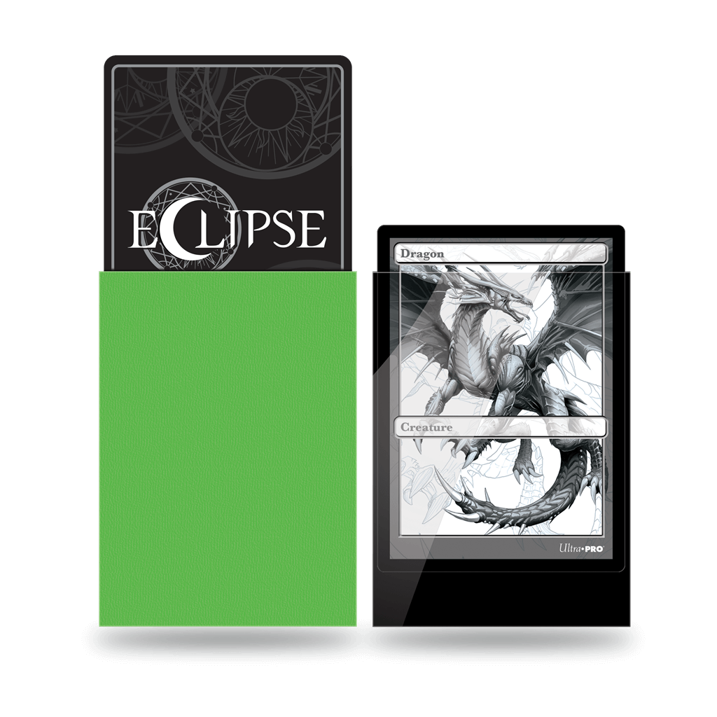 Accessoires Eclipse Deck Protector sleeves are now in 100ct packages, with three new colors! Royal Purple, Smoke Grey, & Forest Green. • New part numbers and color names to avoid ordering confusion. • Increased color and edge consistency. • All colors are