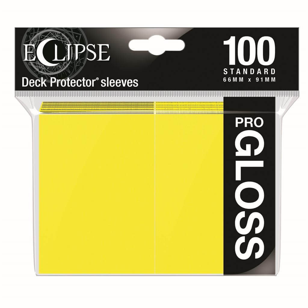 Accessoires Eclipse Deck Protector sleeves are now in 100ct packages, with three new colors! Royal Purple, Smoke Grey, & Forest Green. • New part numbers and color names to avoid ordering confusion. • Increased color and edge consistency. • All colors are
