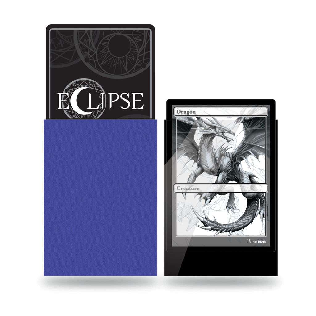 Accessoires Eclipse Deck Protector sleeves are now in 100ct packages, with three new colors! Royal Purple, Smoke Grey, & Forest Green. • New part numbers and color names to avoid ordering confusion. • Increased color and edge consistency. • All colors are