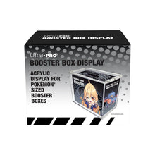 Accessoires Display and protect your standard size Pokémon booster boxes in UV protected acrylic displays by Ultra PRO! The ultra clear, thick acrylic display box features a 2-piece top-opening design with 6 extra-strength magnets. Each display includes o
