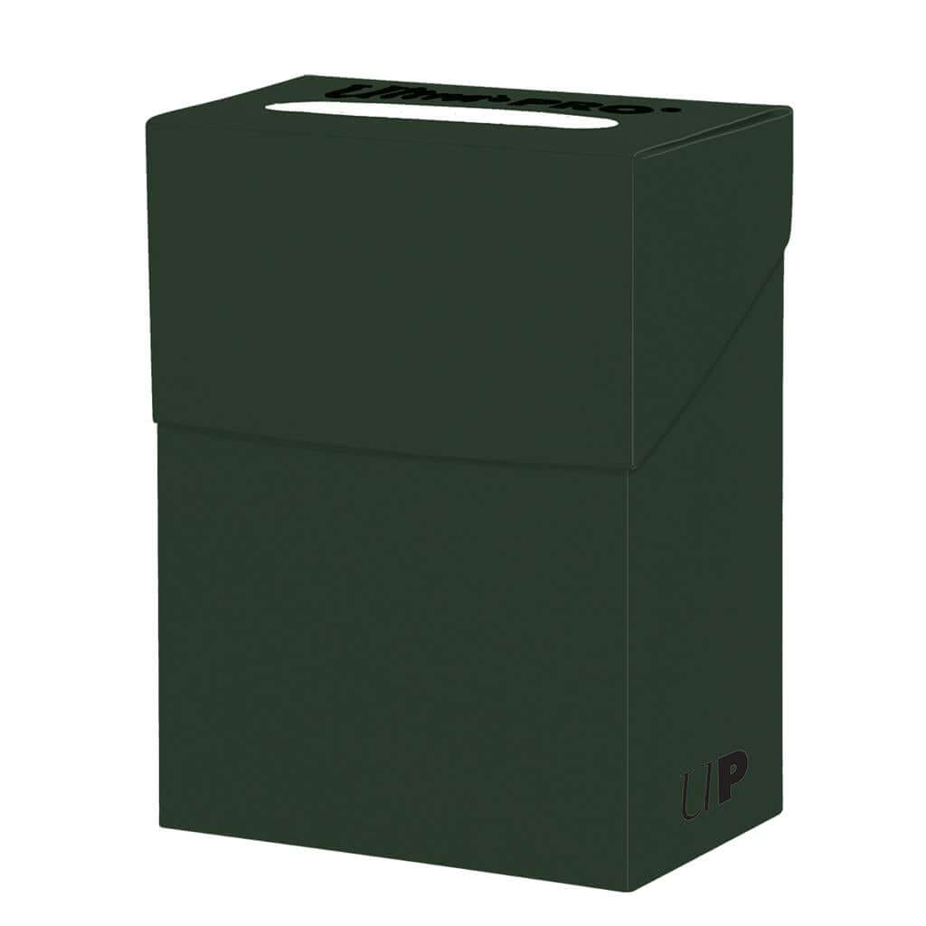 Accessoires Forest groenkleurige deckbox voor het veilig bewaren en vervoeren van maximaal 80 standaard speelkaarten in deck protector sleeves.