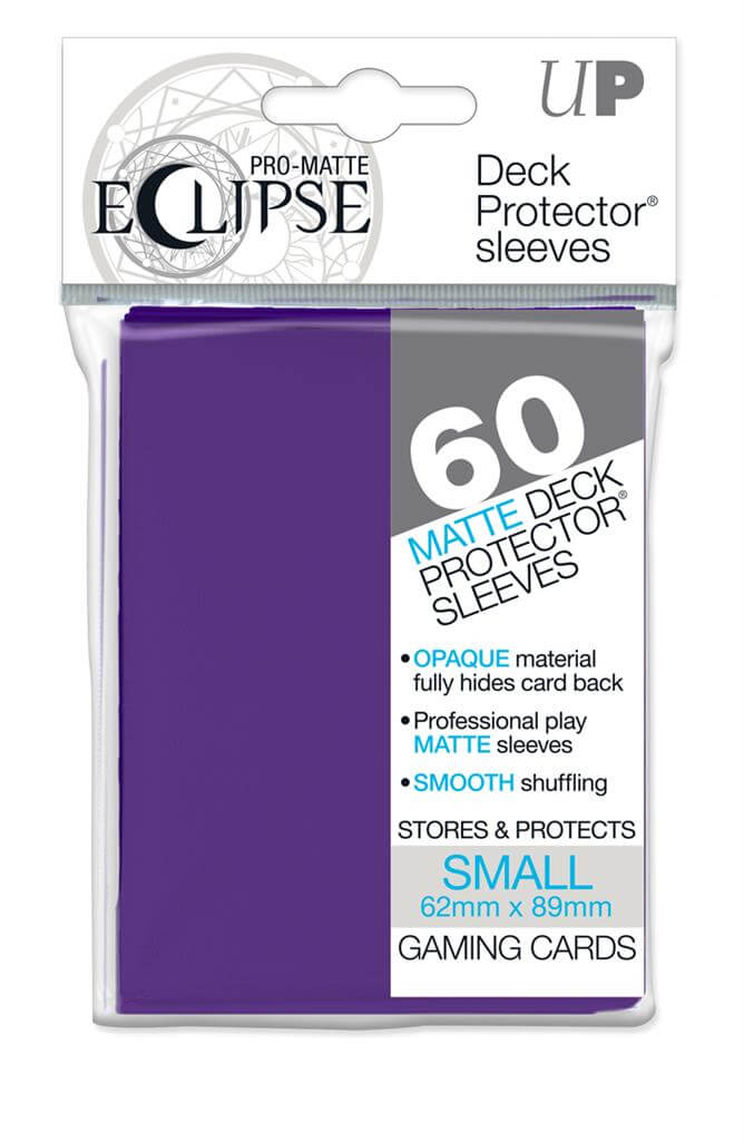 Accessoires Deze Eclipse PRO-Matte Deck Protector sleeves verbergen de kaartrug volledig met een extra laag ondoorzichtig zwart materiaal. Als onderdeel van de PRO-Matte-lijn gebruiken de Eclipse sleeves mat transparant materiaal om de voorzijde van de ka