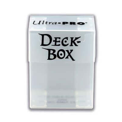 Accessoires Transparante deckbox voor het veilig bewaren en vervoeren van je speelkaarten.