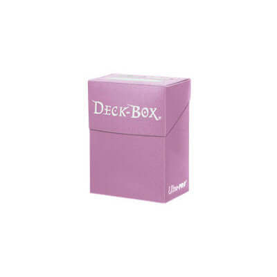 Accessoires Roze deckbox solid voor het veilig bewaren en vervoeren van je speelkaarten.