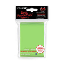 Accessoires Lime-Groene Deck Protectors voor standaard kaarten (66x91 mm). Een pakje bevat 50 deck protectors.