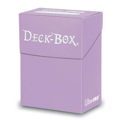 Accessoires Lila-kleurige deckbox solid voor het veilig bewaren en vervoeren van je speelkaarten. Geschikt voor maximaal 80 sleeved kaarten.