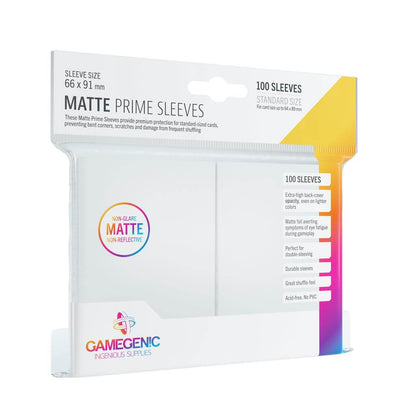 Accessoires Deze witte Matte Sleeves bieden een hoogwaardige bescherming voor standaard formaat kaarten van maximaal 64x89mm.