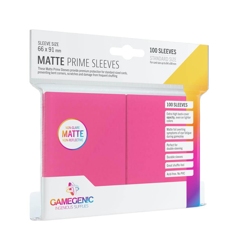 Accessoires Deze roze Matte Sleeves bieden een hoogwaardige bescherming voor standaard formaat kaarten van maximaal 64x89mm.