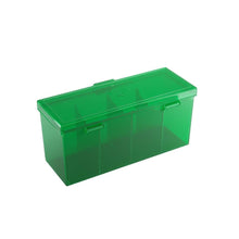 Accessoires Groene Fourtress opbergbox waarin je volledige decks, dobbelstenen, tokens en 320 kaarten met dubbele sleeves kunt opbergen.