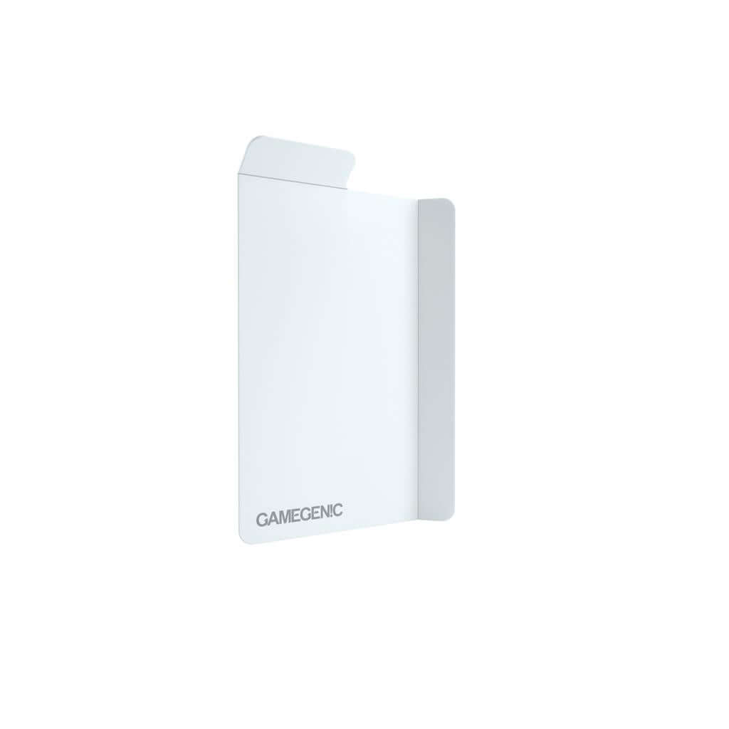 Accessoires Witte, casual deckbox die geschikt is voor het beschermen en opbergen van maximaal 80 kaarten met dubbele sleeves.