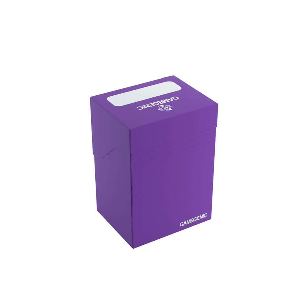 Accessoires Paarse, casual deckbox die geschikt is voor het beschermen en opbergen van maximaal 80 kaarten met dubbele sleeves.