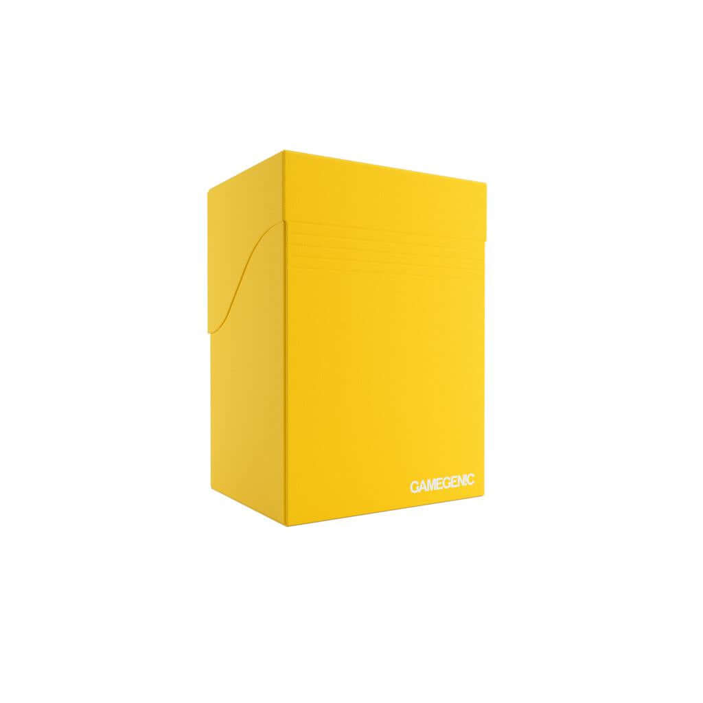 Accessoires Gele, casual deckbox die geschikt is voor het beschermen en opbergen van maximaal 80 kaarten met dubbele sleeves.