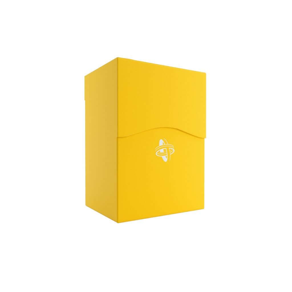 Accessoires Gele, casual deckbox die geschikt is voor het beschermen en opbergen van maximaal 80 kaarten met dubbele sleeves.