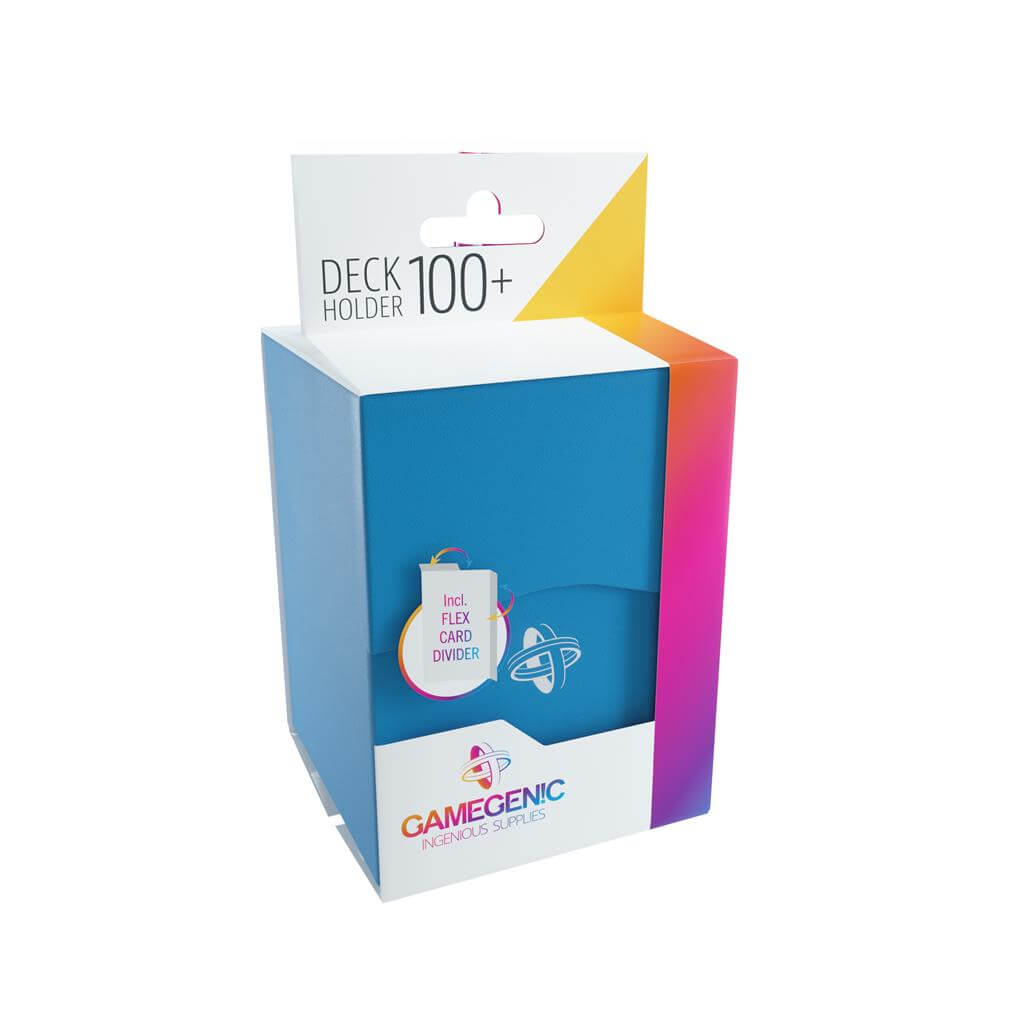 Accessoires Blauwe, casual deckbox die geschikt is voor het beschermen en opbergen van maximaal 100 kaarten met dubbele sleeves.