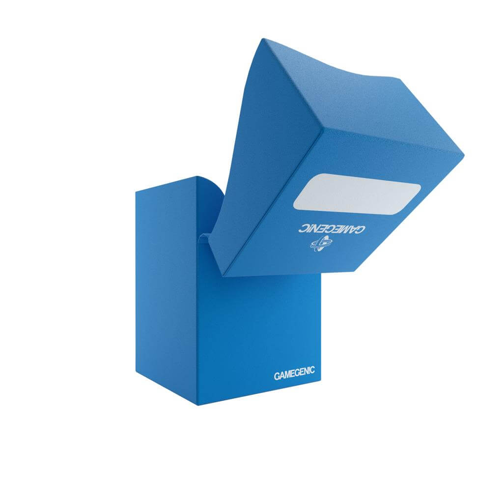 Accessoires Blauwe, casual deckbox die geschikt is voor het beschermen en opbergen van maximaal 100 kaarten met dubbele sleeves.
