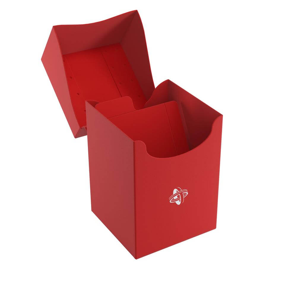 Accessoires Rode, casual deckbox die geschikt is voor het beschermen en opbergen van maximaal 100 kaarten met dubbele sleeves.