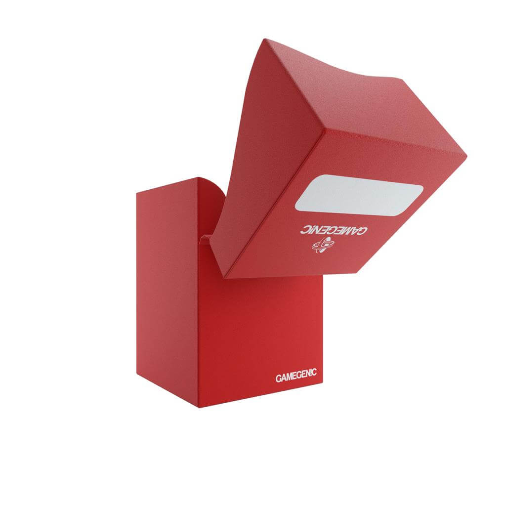Accessoires Rode, casual deckbox die geschikt is voor het beschermen en opbergen van maximaal 100 kaarten met dubbele sleeves.