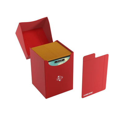 Accessoires Rode, casual deckbox die geschikt is voor het beschermen en opbergen van maximaal 100 kaarten met dubbele sleeves.