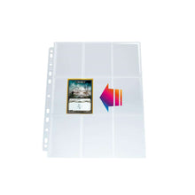 Accessoires Hoogwaardige 9-pocket pagina's, gemaakt van extra helder polypropyleen. Deze display bevat 50 sideloading pagina's.