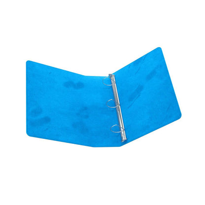 Accessoires Blauwe ringbandmap met 3 sterke ringen voor zowel 18-pocket als 9-pocket pagina's.