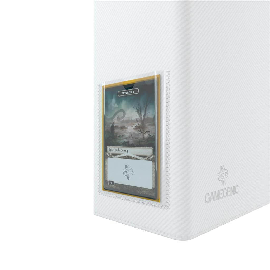Accessoires Witte ringbandmap met 3 sterke ringen voor zowel 18-pocket als 9-pocket pagina's.