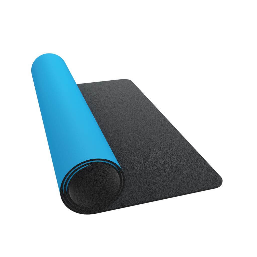 Accessoires Blauwe premium speelmat van 2 mm dikte met een anti-slip achterzijde.
