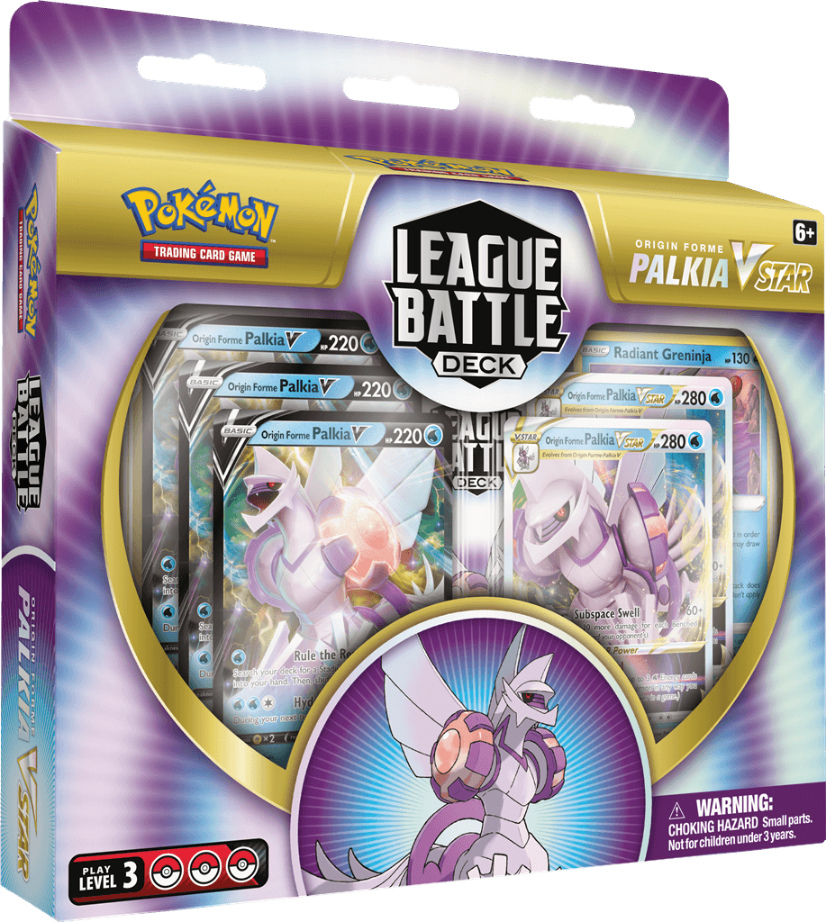 Pokémon Boundless Strength from the Wilds of Space-Time!Open a Star Portal to gather power and unleash a Subspace Swell with Origin Forme Palkia VSTAR! This Pokémon VSTAR is yours in this powerful, League-ready deck for skilled Pokémon TCG players. With p